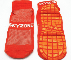 NB! Using attractions in Super Skypark family entertainment centre is  allowed only while wearing special non-slip sole trampoline grip-socks or  soft non-slip sole gymnastics slippers!