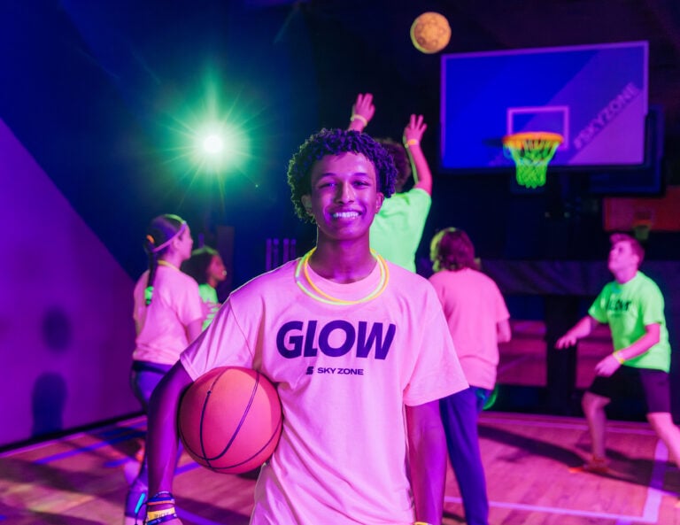 Glow, family fun activity at Sky Zone