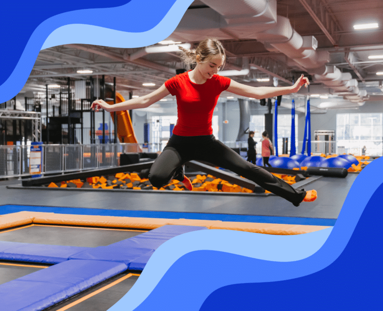 kid jumping at Sky Zone for World Jump Day